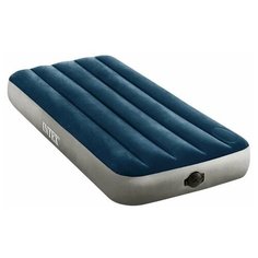 Надувной матрас 99х191х25см Single-High встр. нас.на бат(4хАА), до 136кг Intex