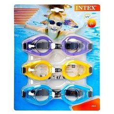 Набор из трех очков для плавания Play Goggles Tri-Pack, от 8 лет Bestway