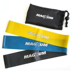Комплект эспандеров "Magnum" 3 штуки в сумке (50 х 5см х 0,4/0,8/1,2 мм)