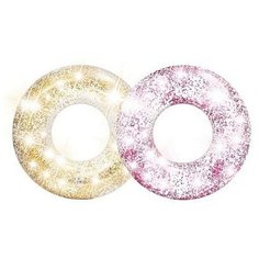 Надувной круг 107х27см Прозрачный блеск от 9 лет, 2 вида Intex