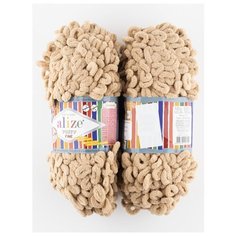 Пряжа Puffy Fine 100 гр. 14м., (2 мотка), ALIZE, 415 пустынный