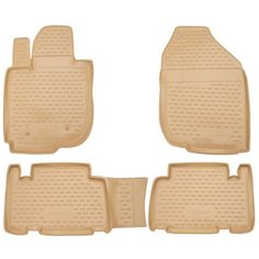 Element Коврики в салон TOYOTA RAV4 long 01/2006->, 4 шт. (полиуретан, бежевые)