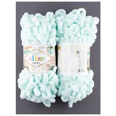 Пряжа для вязания "Puffy" 100 г, 9.5 м(2 мотка), ALIZE, 015 водяная зелень