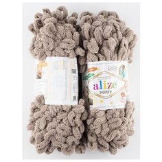 Пряжа для вязания "Puffy" 100 г, 9.5 м(2 мотка), ALIZE, 530 бежевый