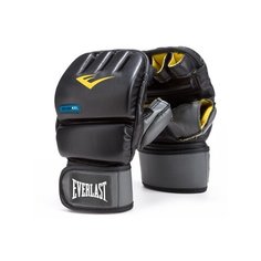 Снарядные перчатки Everlast PU GEL 4301 черный/серый S/M