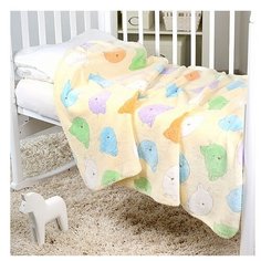 Покрывало Baby Nice Velsoft 3D Киски, 100 х 150 см, разноцветные киски на желтом