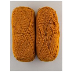 Пряжа "Бисерная" 100г., 450м (2 мотка)., ПЕХОРКА, 1174-Облепиха