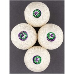 Пряжа Ирис 25 г (4 мотка), 150м., ПНК им. Кирова, №0102 молочный