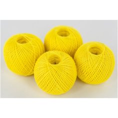 Пряжа Ирис 25 г (4 мотка), 150м., ПНК им. Кирова, №0204 св.желтый