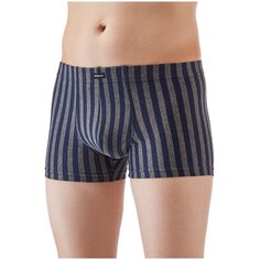 Lowry Трусы боксеры средней посадки, размер S, синий/серый