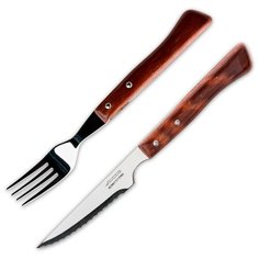 Arcos Набор столовых приборов для стейка Steak Knives, 12 предметов серебристый/коричневый