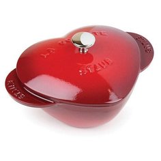 Кокот "Сердце", эмалированный чугун, цвет гранатовый, объем 1,75 л, Staub, 1100006