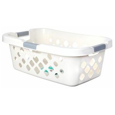 Корзина для белья HOME 64х41,3х23 см, материал пластик, цвет белый, Sistema, SI51255