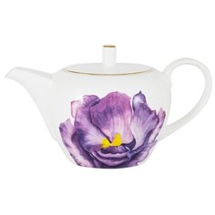 Чайник Iris 1200 мл в подарочной упаковке, костяной фарфор, Anna Lafarg Emily, AL-501IR-E11