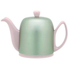 Чайник заварочный Salam на 4 чашки объем 700 мл, цвет розовый, фарфор + нержавеющая сталь, Guy Degrenne, 236267