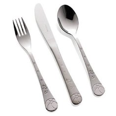 Детский набор столовых приборов Futebol 3 предмета, нержавеющая сталь 18/10, Herdmar, 097600300215500000