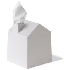 Бокс для салфеток Casa 13х13х17 см, цвет белый, материал полипропилен, Umbra, 023340-660