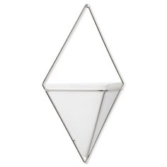 Декор для стен Trigg 22,3х38,7х9,9 см, цвет металлик, материал керамика + металл, Umbra, 470752-670