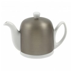 Чайник заварочный Salam на 4 чашки, объем 700 мл, цвет цинковый, материал фарфор, Guy Degrenne, Фарфор, 216412