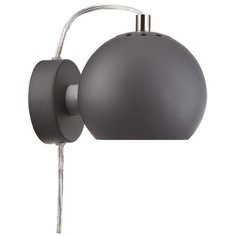 Лампа настенная Ball 16x10x12 см, материал железо, цвет темно-серый, Frandsen, 4750_136011