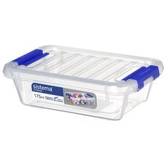Контейнер хозяйственный универсальный Storage 12,2х8х3,7 см, материал пластик, цвет синий, Sistema, SI70001