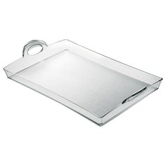 Поднос прямоугольный Happy Hour 54х8,7х33,5 см, материал суперпластик, цвет прозрачный, Guzzini, 21280000