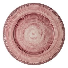 Тарелка обеденная Augusta, диаметр 27 см, цвет розовый, керамика, Matceramica, MC-F566200328D1531