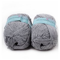 Пряжа "Мультицветная" 50г, 180м (2 мотка)., ПЕХОРКА, 1026-Кофейный меланж