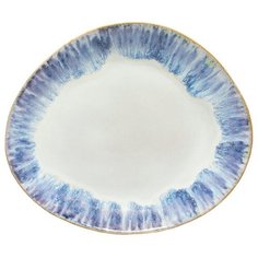 Тарелка овальная Brisa 26,6x22,5 см, материал керамика, цвет Ria Blue, Costa Nova, GOP271-00918V