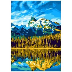 Набор для творчества LORI Картина по номерам "Залив в горах"