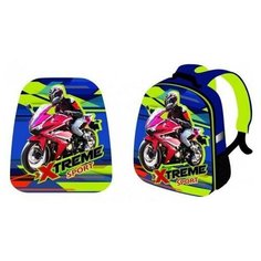 Рюкзак CENTRUM Мотоциклист, школьный каркасный 37х31,5х17см