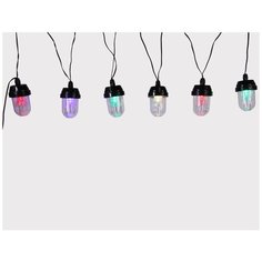 Гирлянда-проектор танец снежинок, 6 разноцветных LED-ламп, 2.5+5 м, уличная, Peha Magic