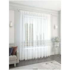 Тюль ARCO DORO S35 на ленте 260 см 1 шт. серый