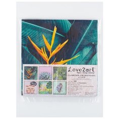 Салфетки бумажные ассорти 33х33 6шт, SDP №0221-06, Love2art, Экзотика