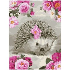 Набор для творчества LORI Картина по номерам Цветочный ёжик