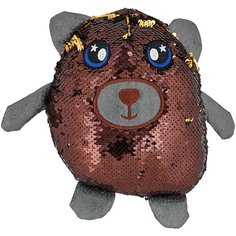 Мягкая игрушка ABtoys Медведь с пайетками 20 см