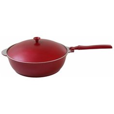 Сотейник Kukmara с268, 26 см, с крышкой, съемная ручка, бордовый