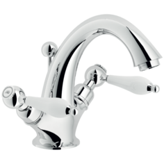 Смеситель для раковины (умывальника) NOBILI Antica AT31118/6 хром/белый