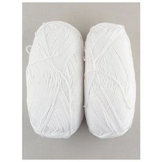 Пряжа "Весенняя" 100г, 250м (2 мотка)., Пехорский текстиль, 01-Белый Пехорка