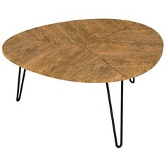 Столик журнальный Калифорния мебель Эйтон 330, ДхШ: 75 х 80 см, дуб американский