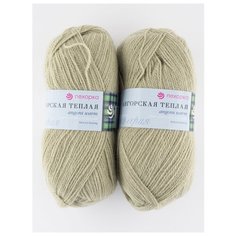 Пряжа "Ангорская теплая" 100г., 480м (2 мотка)., ПЕХОРКА, 1076-Св.фисташковый