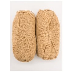 Пряжа "Деревенская" 100г, 250м (2 мотка), ПЕХОРКА, 337-Лама