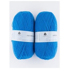 Пряжа "Ангорская теплая" 100г., 480м (2 мотка)., ПЕХОРКА, 45-Т.бирюза