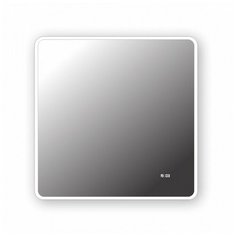 Зеркало Teymi Aina 80х80, LED подсветка, часы