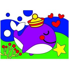 Набор для творчества LORI Картина по номерам для малышей Счастливый дельфинчик