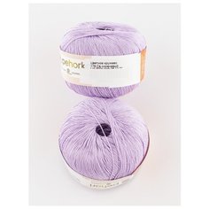 Пряжа "Цветное кружево" 50г, 475 м (2 мотка)., ПЕХОРКА, 178-Св.сиреневый