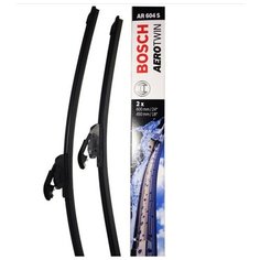 Щетки стеклоочистителя бескаркасные для Lada Vesta, Bosch Aerotwin AR604S, 3397118908, 600 мм / 450 мм, 2шт., крючок