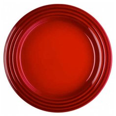 Тарелка закусочная 22 см, материал керамика, цвет вишневый, Le Creuset, 70203220600099