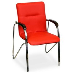 Стул Креслов Самба, металл/искусственная кожа, цвет: красный