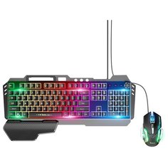 Игровой набор Hoco GM12 клавиатура проводная,подсветка+мышь проводная